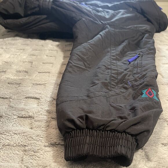 VTG Ski Suit One Piece Snowsuit 80s 90s EDELWEISS Snow Bib Womens 14 Aztec Clean - Picture 8 of 16